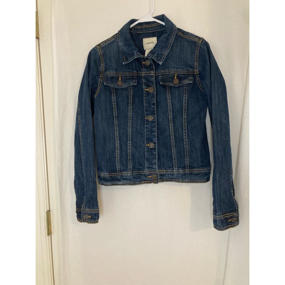 Cherokee Girl's Jean Jacket Blue‎ Denim XL